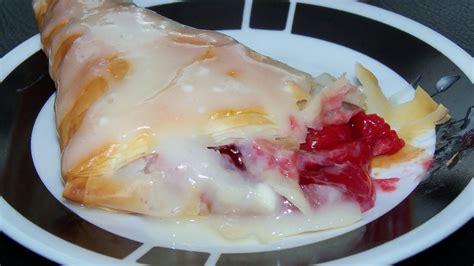 Carefully remove the phyllo roll from the plastic sleeve. Cherry Cream Cheese Log | Food, Sweet recipes, Phyllo dough