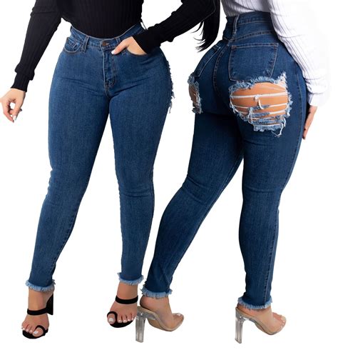 2021 Jeans For Women High Waist Jeans Fashion Woman High Elastic Stretch Female Washed Denim