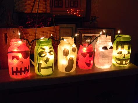 Mason Jars Make Great Halloween Lanterns All You Need Is Jars Tissue