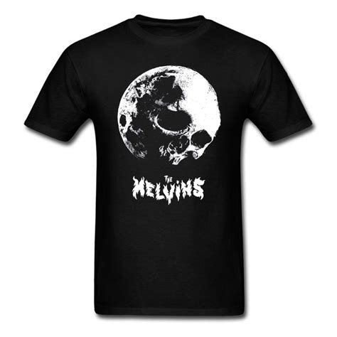 Rude T Shirts Short Sleeve Top O Neck The Melvins Skull Moon T Shirt For Men In T Shirts From
