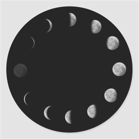 Moon Phases Sticker Moon Phases Sticker Shop Stickers
