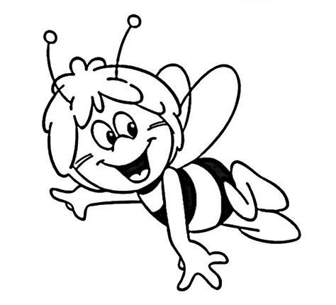 Dibujos De La Abeja Maya Para Colorear E Imprimir Gratis