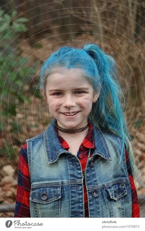 Girl With Blue Hair A Royalty Free Stock Photo From Photocase