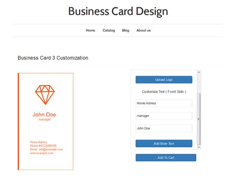 business card design ecommerce plugins   stores shopify
