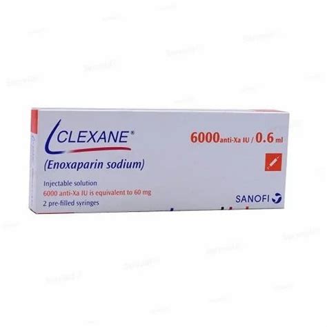 Clexane 60 Mg 0 6 Ml Enoxaparin Injection At Rs 600 Piece Anti Cancer