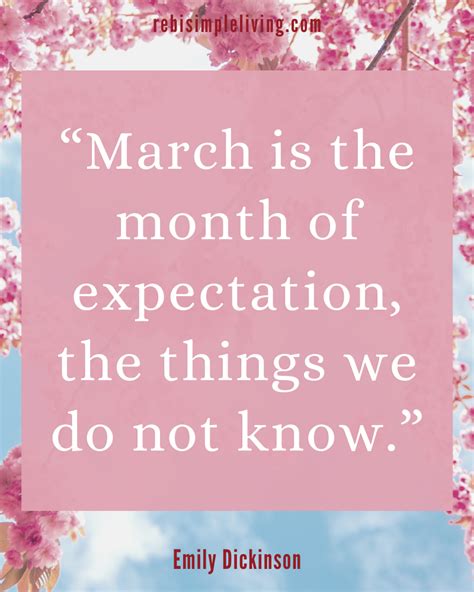 23 Inspirational March Quotes To Welcome Spring Rebi Simple Living