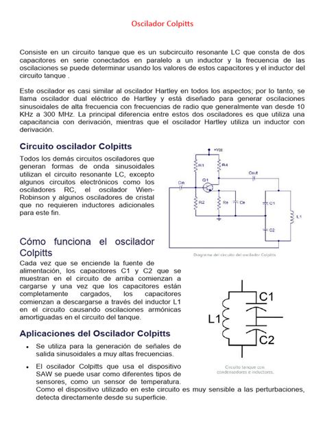 Oscilador Colpitts Pdf