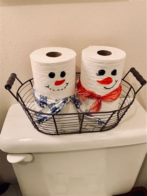 Diy Toilet Paper Snowman Craft