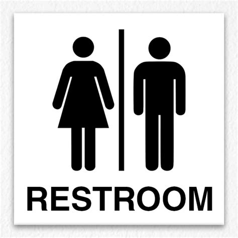 Male Female Restroom Sign