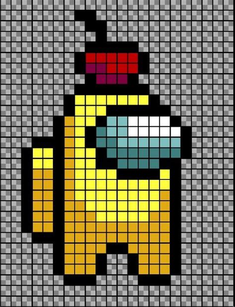 Among Us Pixel Art Pixel Art Pattern Pixel Art Templates Easy Pixel Art