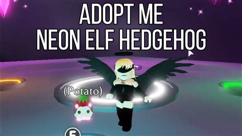 Making A Neon Elf Hedgehog Adopt Me Youtube