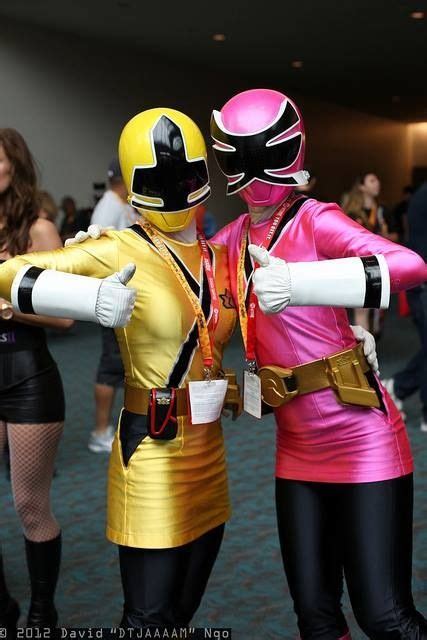 pink and yellow ranger 女性戦士 女戦士 パワーレンジャー