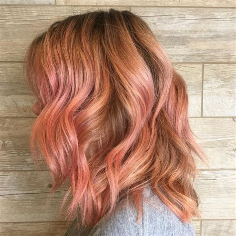 Peachy Pink Aveda Hair Color By Aveda Artist Maria At G Aveda Salon