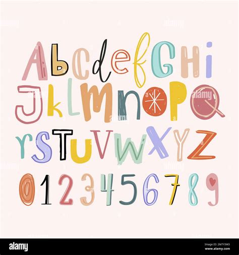 Alphabets Hand Drawn Doodle Style Set Vector Stock Vector Image And Art