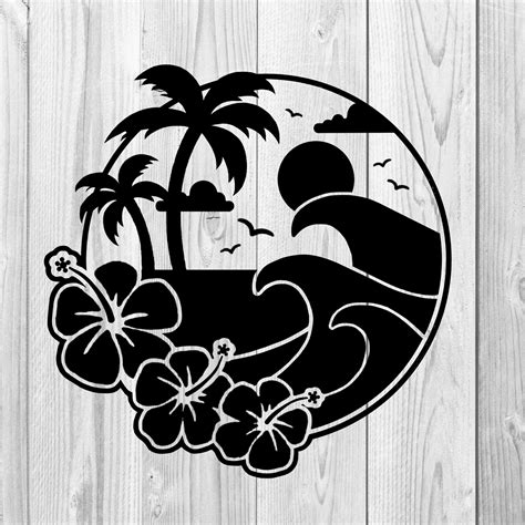 custom decal beach sticker beach decal vinyl decal sticker etsy