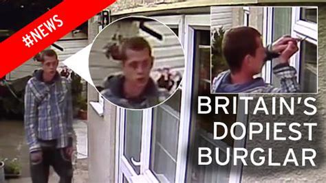 Is This Britains Worst Burglar Cops Release Cctv Footage Of Hapless