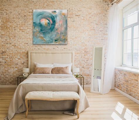 Vibrant Gravity Abstract Art Wall Art Modern Bedroom Modern Home
