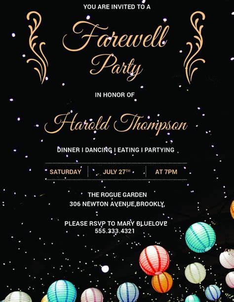 Farewell Party Invitation Template 29 Free Psd Format Download