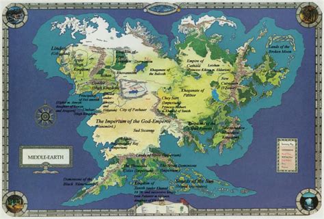 Middle Earth World Map By Spicedwinefanfic On Deviantart
