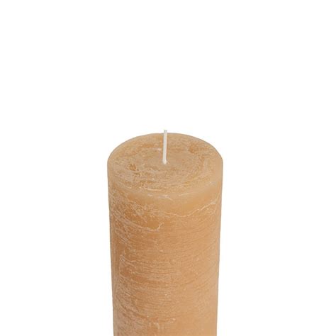 Fleur Pillar Candle Nude 7x20cmH