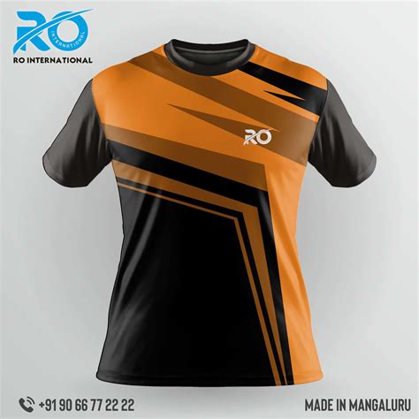 Ro Fs Sublimation Jersey Orange Black Ro International
