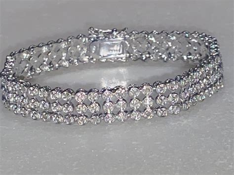 CZ 925 Tennis Bracelet - Etsy