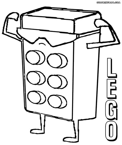 Lego Brick Outline Clip Art Sketch Coloring Page