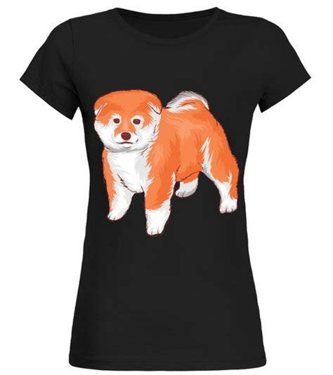 Akita Inu Puppy Breed T Shirt Puppies Te Round Neck T Shirt Woman