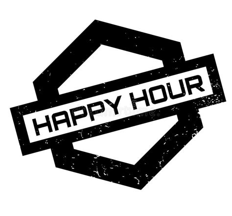 Happy Hour Rubber Stamp Stock Vector Illustration Of House 102704557