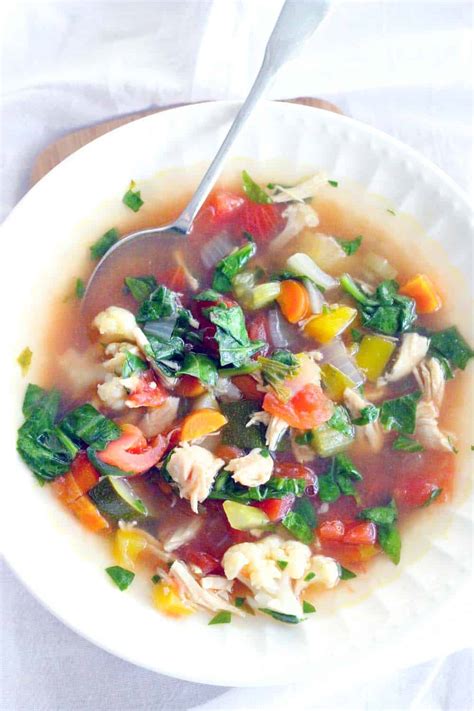 I've included a wide variety of vegetables in this soup recipe to help you get a good quantity of nutrients in your day! Detox Chicken and Vegetable Soup