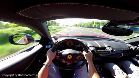Ferrari 812 Superfast 320 Kmh On Autobahn Remake With Sia YouTube