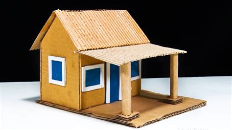 How To Make A Beautiful Cardboard House Handmade Diy Crafts Youtube