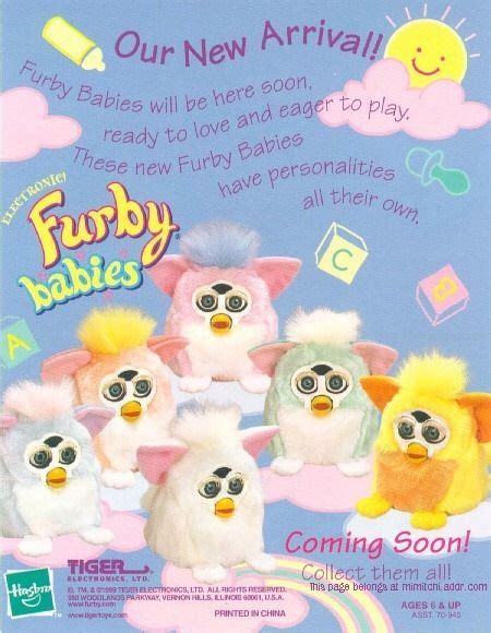 Advertisement For Furby Babies 90s Childhood Childhood Memories