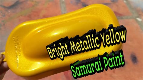 Samurai Paint How To Spray Bright Metallic Yellow Youtube