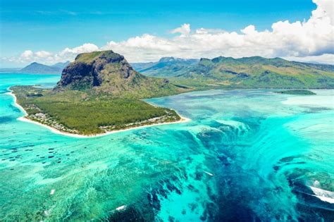Premium Photo Aerial View Of Mauritius Island Le Morne Brabant