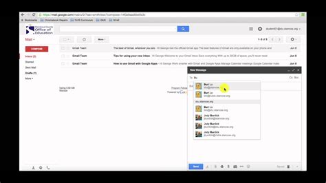 Gmail Compose And Send Email Youtube
