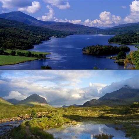Scotland River Mountains Natural Landmarks Nature Outdoor