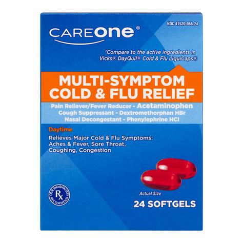 Save On Careone Cold And Flu Multi Symptom Relief Liquid Caps Order