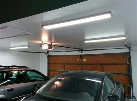Inside Garage Lights Garage Designs Intended For Brought Lighting