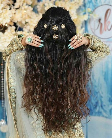 Only the hair ends are slightly curled. Pin by MANI MAHESH on *Hair Style | Hair styles, Best bridal makeup, Diy wedding hair