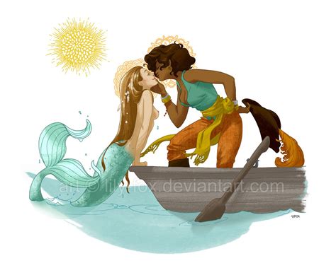 gingerhaole once upon a time i drew a mermaid and a pirate queen in love i love this mermaid