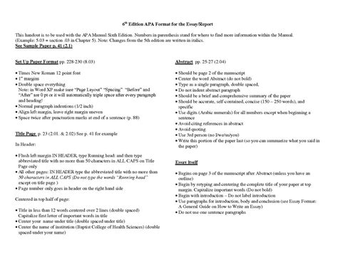 Student papers and professional papers have slightly different guidelines regarding the title page, abstract, and running head. 006 Apa Essay Format Example Paper Template ~ Thatsnotus