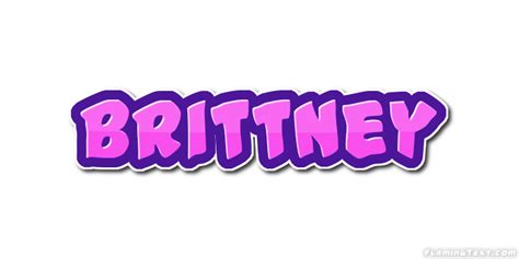 Brittney Лого Бесплатный инструмент для дизайна имени от Flaming Text