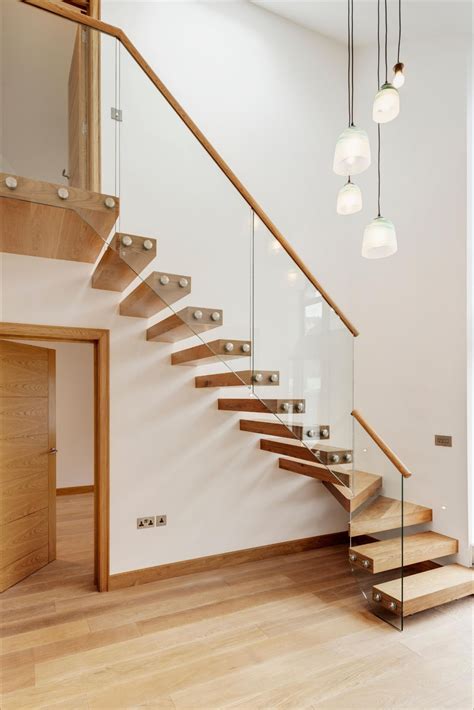 Floating Stairs With Timber Treads Stairs Design Modern Floating