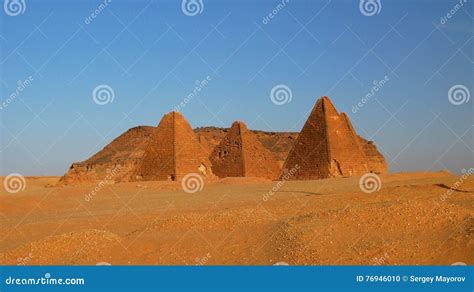 Jebel Barkal And Pyramids Karima Nubia Sudan Stock Photo Image Of
