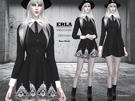 Erla Mini Dress By Helsoseira At Tsr Sims 4 Updates