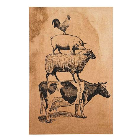 4.6 out of 5 stars. New Primitive Country Farm Animal Stack Cow Pig Sheep ...