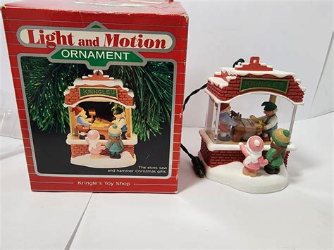 Vintage 1987 Hallmark Kringles Saw And Hammer Light And Motion Ornament