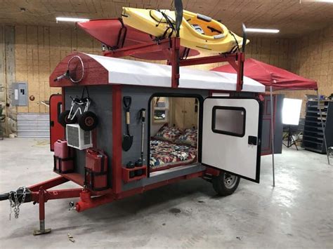 A small travel trailer/caravan that can be pulled by a car or truck. 20 Coolest Diy Camper Trailer Ideas | Camperism