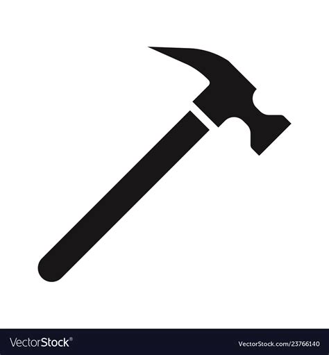 Hammer Icon Royalty Free Vector Image Vectorstock